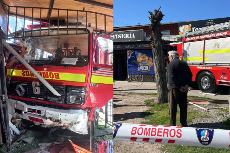 bomberos accidente maipu
