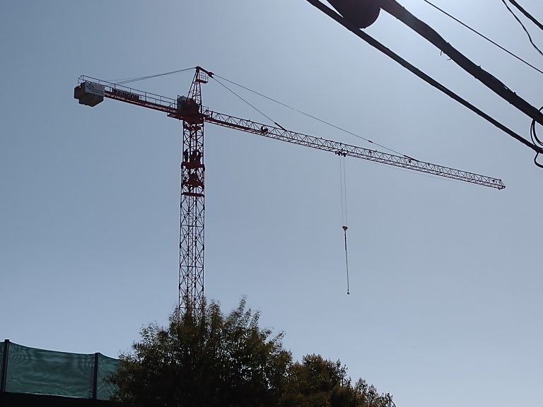 grua protesta trabajadores en maipu
