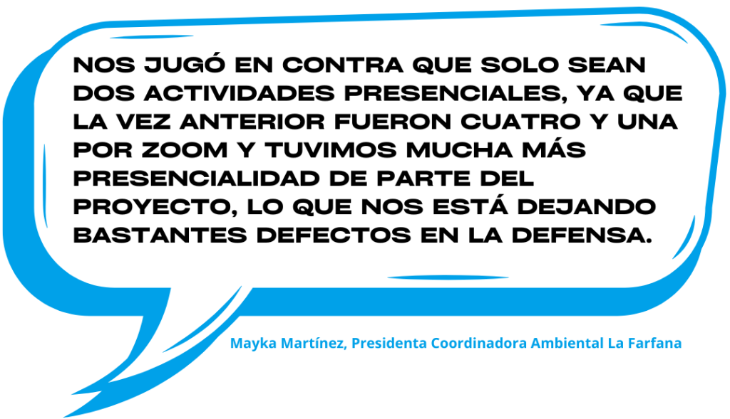 Cuña Mayka Martínez en lucha por Santa María