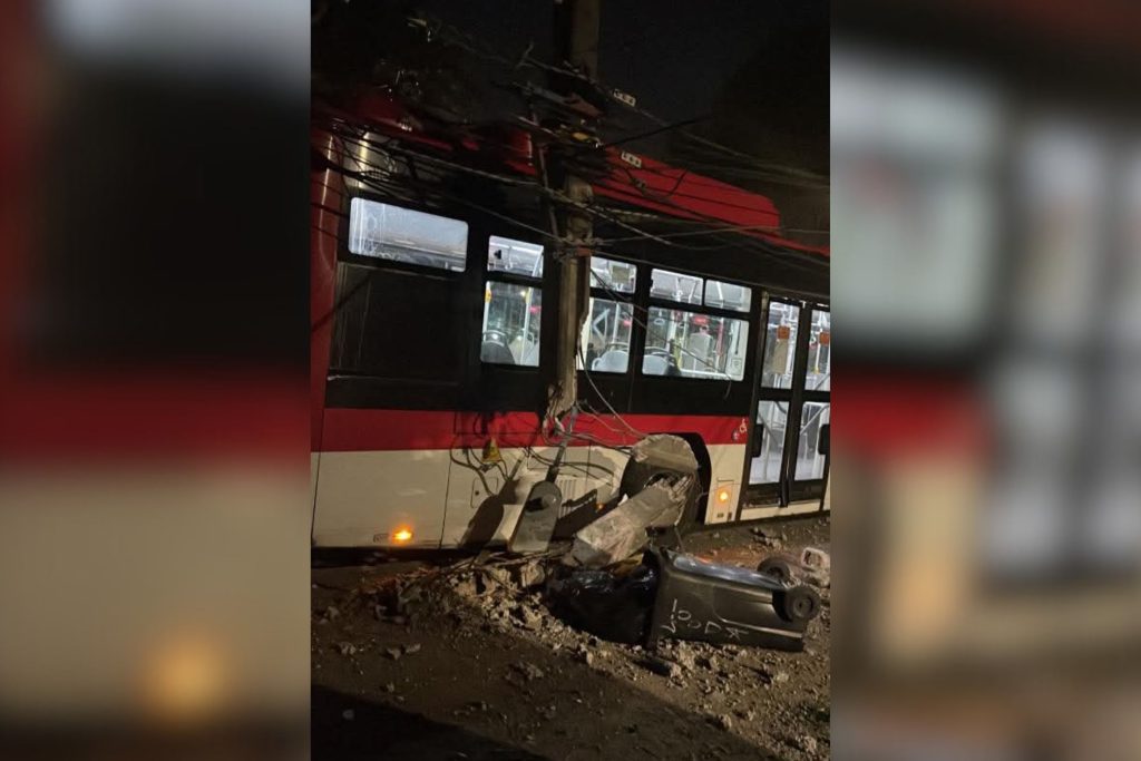 choque de bus red corte de luz en maipu