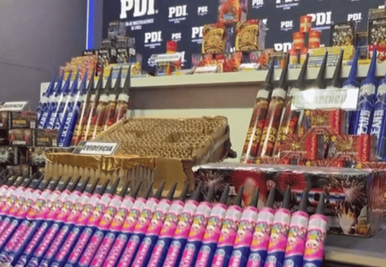 Venta ilegal de fuegos artificiales