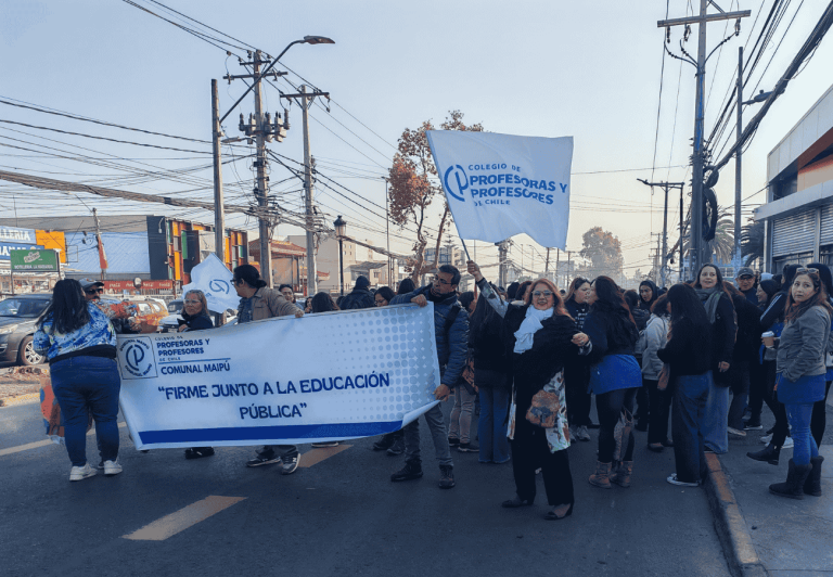 Paro Nacional de Profesores en Maipú