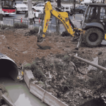 Lluvias en Maipú: municipalidad realizó con labores preventivas ante sistema frontal 1 Limpieza preventiva por lluvias en Maipú