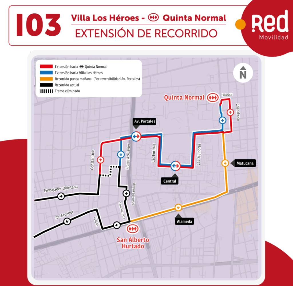 Recorrido RED extiende su ruta