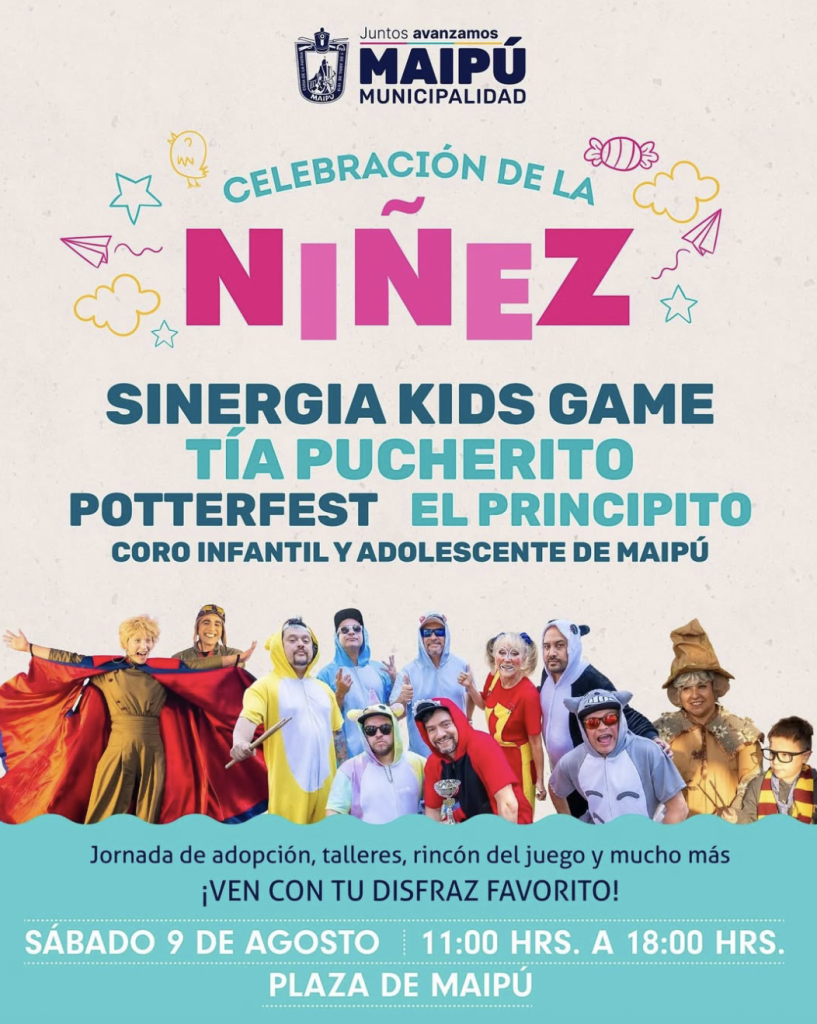Celebración de la Niñez en Maipú: cuándo y dónde disfrutar de PotterFest, Sinergia Kids y más 3 celebracion de la niñez 3