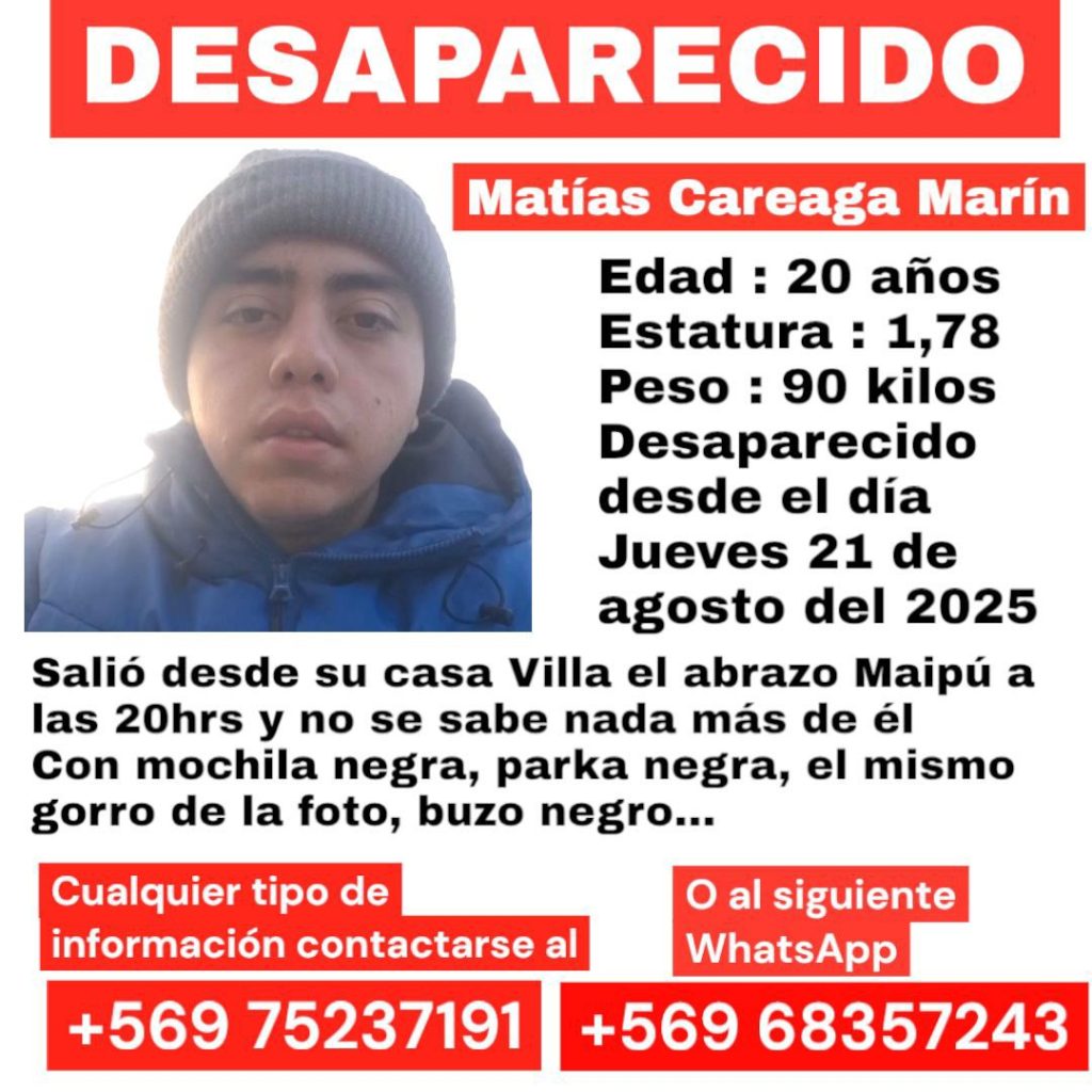 martin se busca joven desaparecido