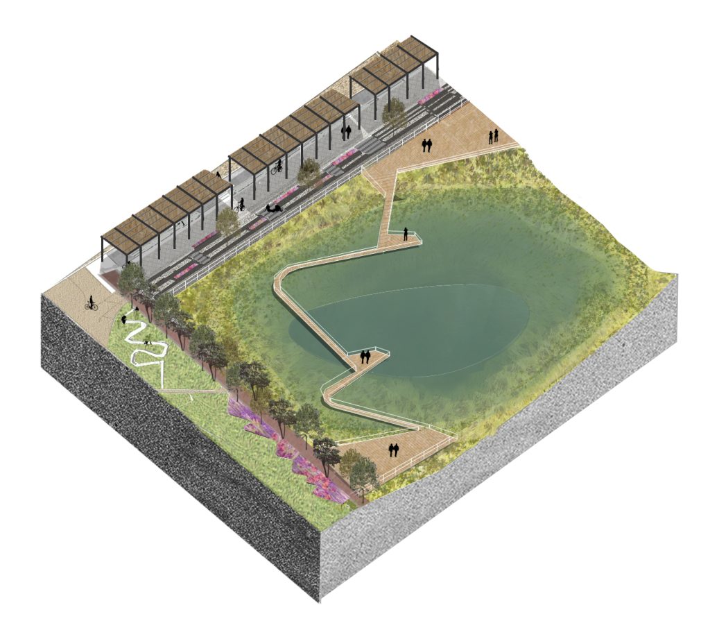 Así es el proyecto La Aguada-El Pajonal: el parque de 11 hectáreas que se levantará en Maipú tras el cierre definitivo del Campamento Japón 6 parque el pajonal