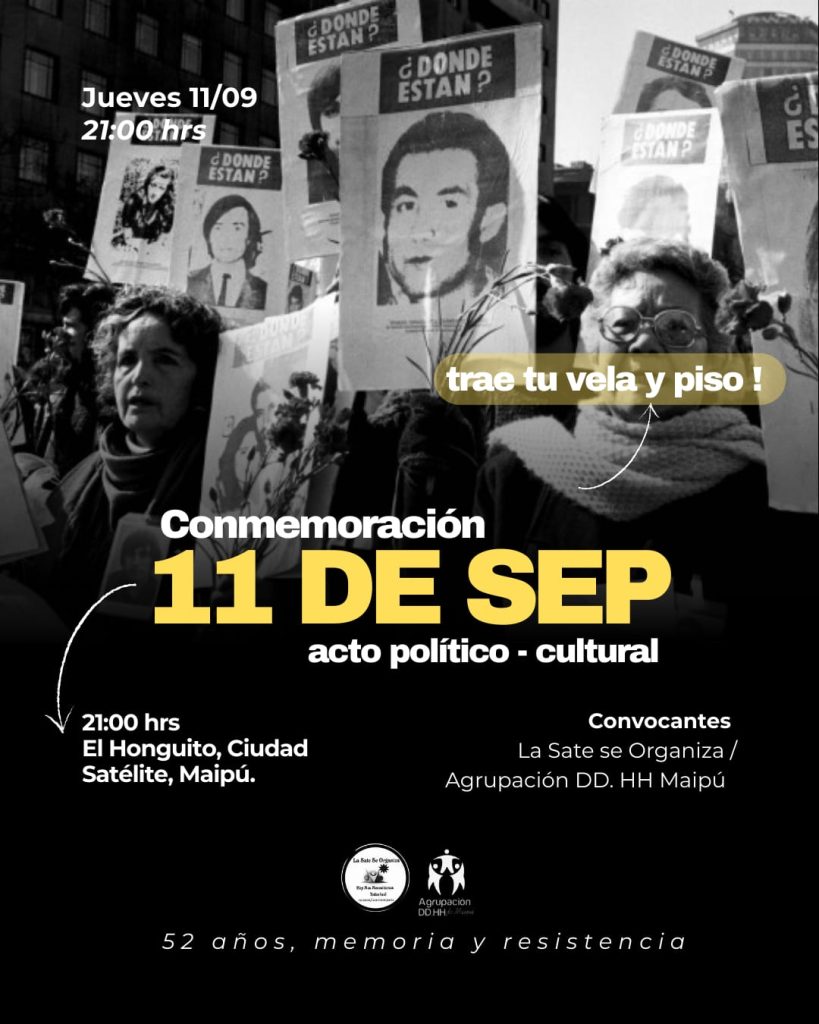 Conmemoraciones del 11 de septiembre en Maipú: revisa las convocatorias para este jueves 2 11 de septiembre en Maipú