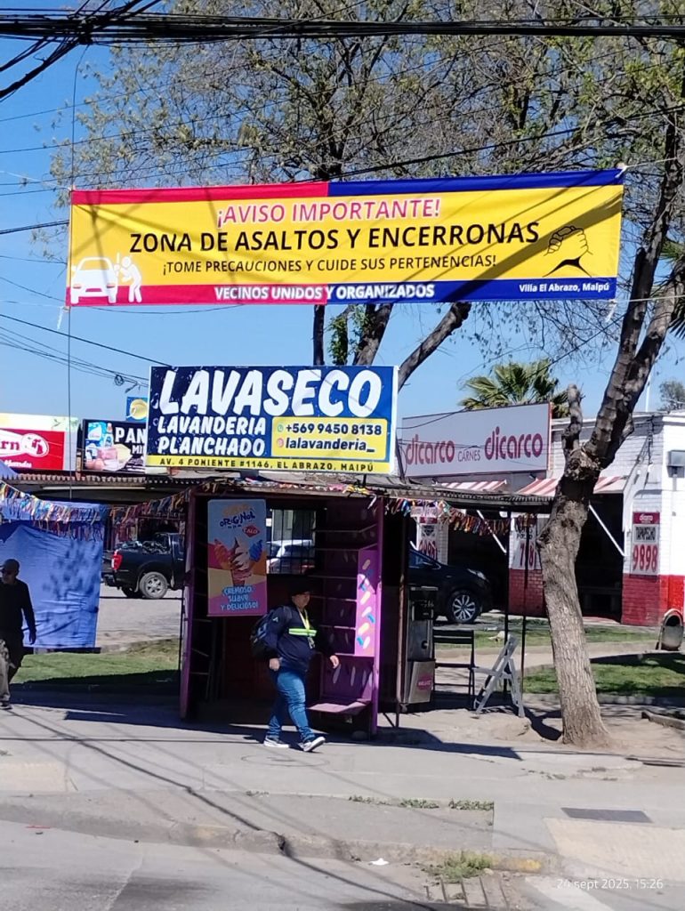 Letrero en Villa El Abrazo