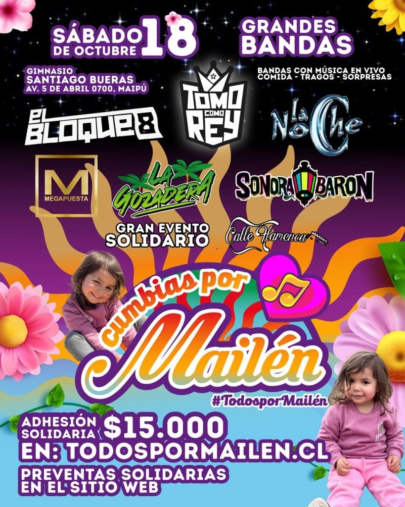 Cumbias por Mailén: se viene un nuevo evento solidario en apoyo a la pequeña guerrera 1 todos por mailen