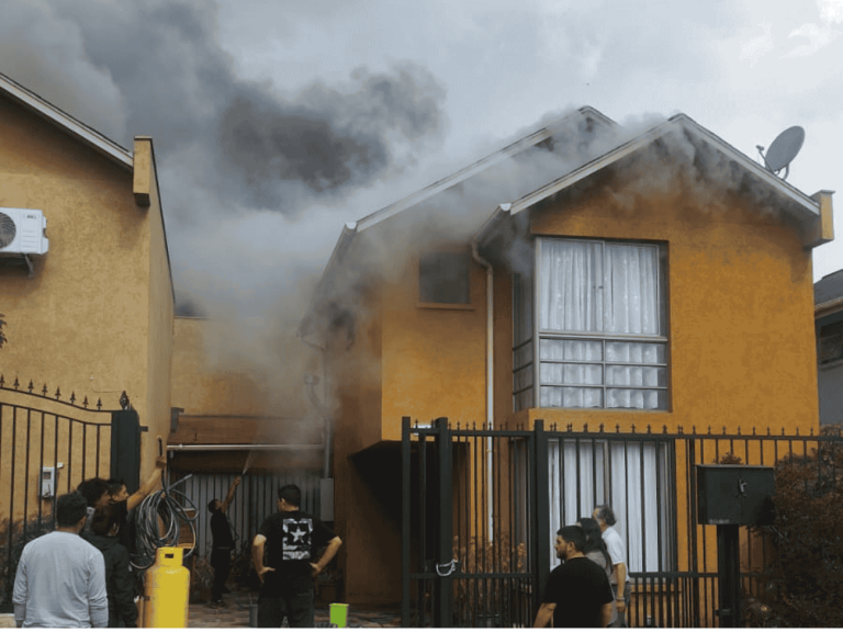 Incendio en Barrio El Abrazo