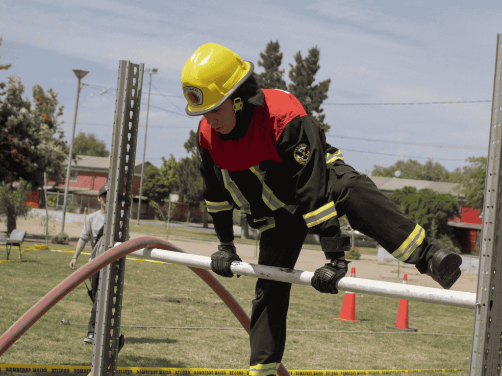 Primera competencia del Cuerpo de Bomberos de Maipú