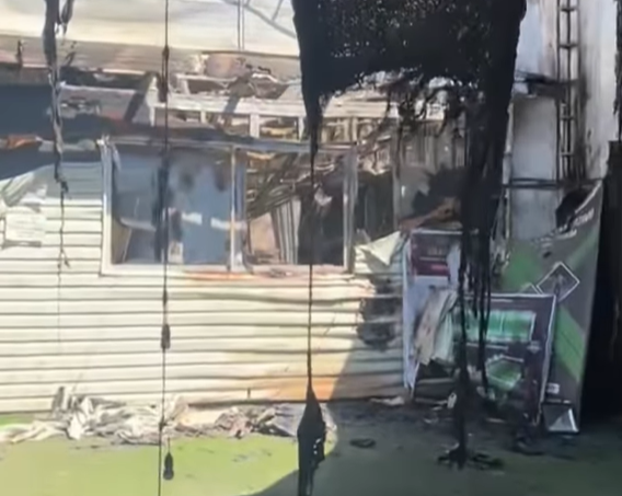 Incendio a Complejo Deportivo de Roberto Cereceda