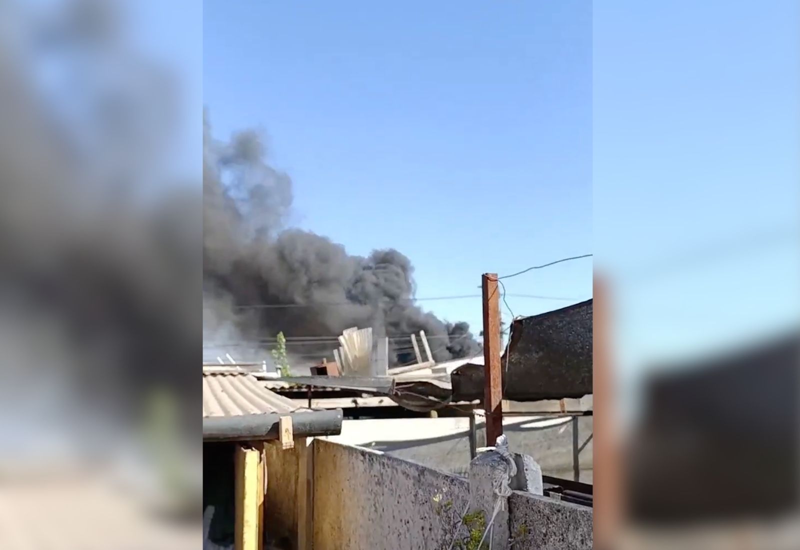 [Video] Incendio en desarrollo: columna de humo negro es visible desde distintos sectores de Maipú