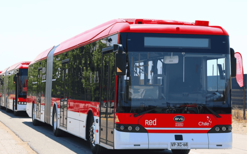 nuevos buses articulados eléctricos llegan a Maipú