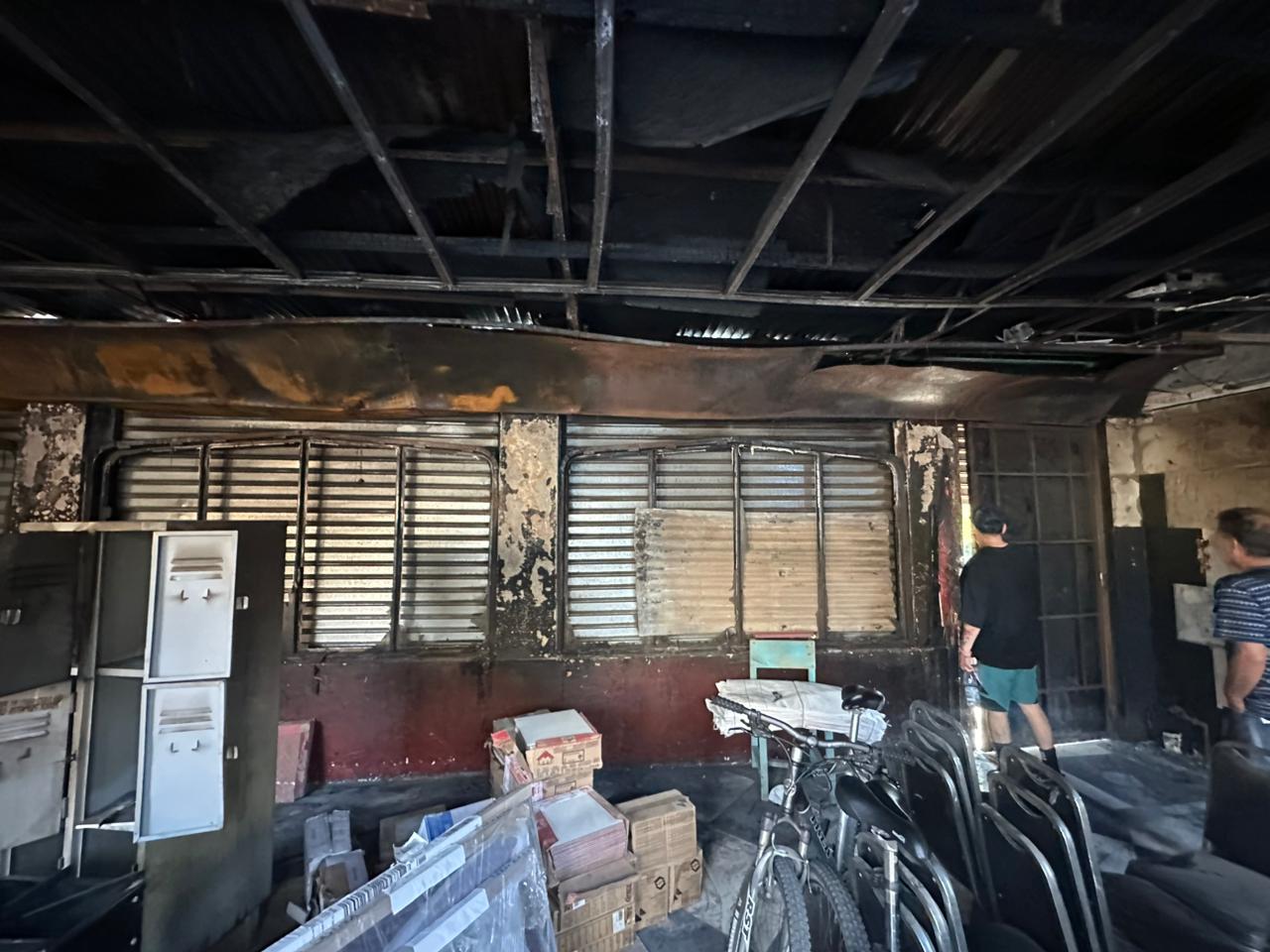 AMAIA Restaurante a 7 días del incendio.