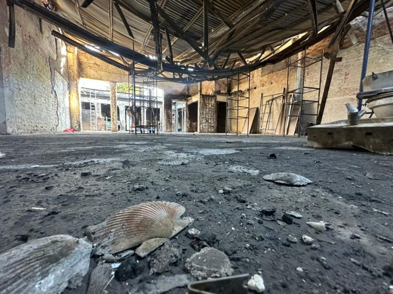 AMAIA Restaurante a 7 días del incendio.