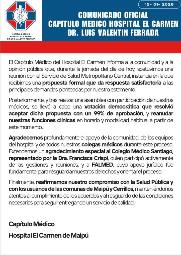comunicado cap medico caso hec