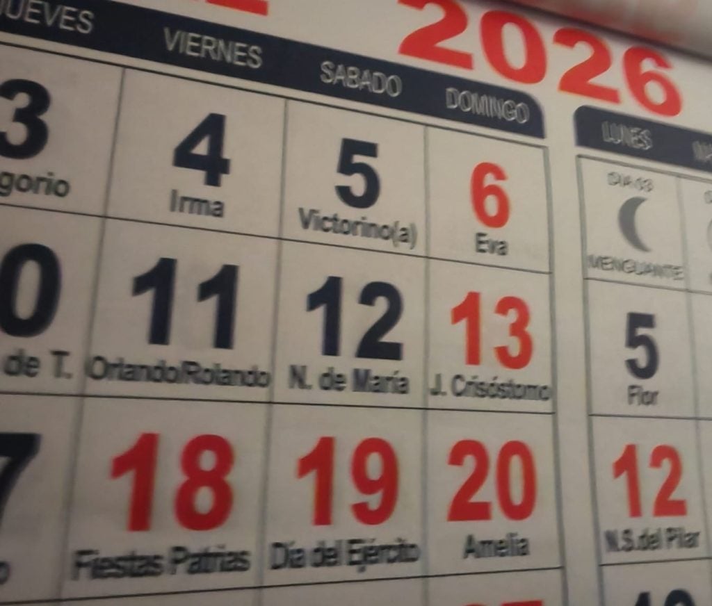 Organiza tu 2026: revisa los feriados, fines de semana largos y fechas importantes para este año 2 calendario de feriados 2026