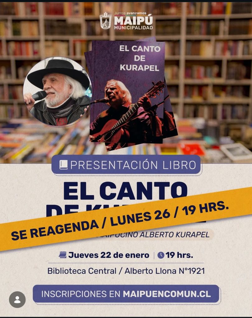 Alberto Kurapel presenta su nueva obra “El Canto de Kurapel” en la Biblioteca Central de Maipú 2 kurapel