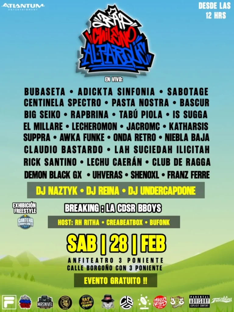 Incertidumbre por el evento gratuito "Rap Chileno al parque" en Maipú: Conflicto administrativo pone en riesgo su realización 1 633731490 17985622715954555 6447369533319746257 n