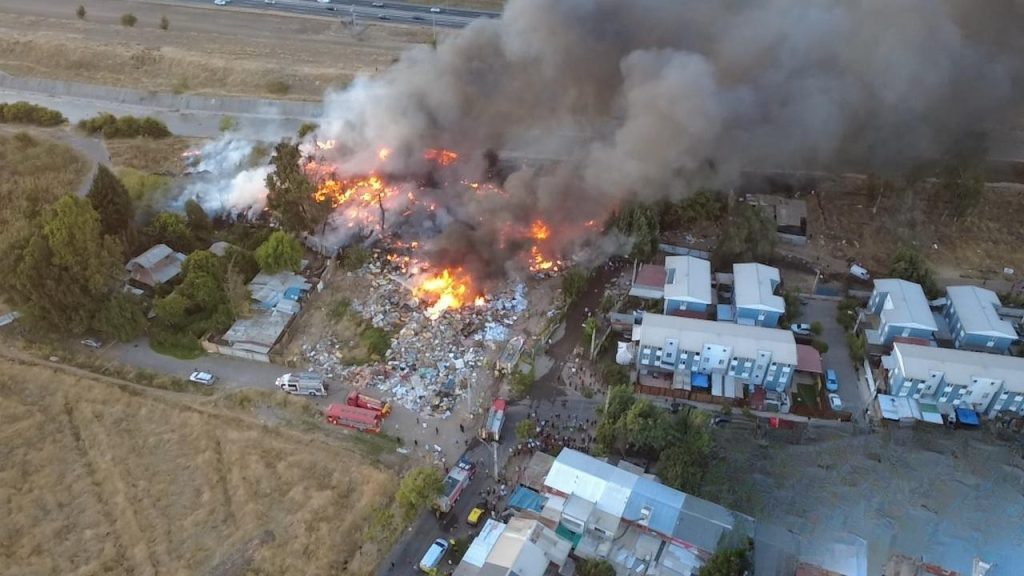 Incendio Villa General Baquedano Maipú