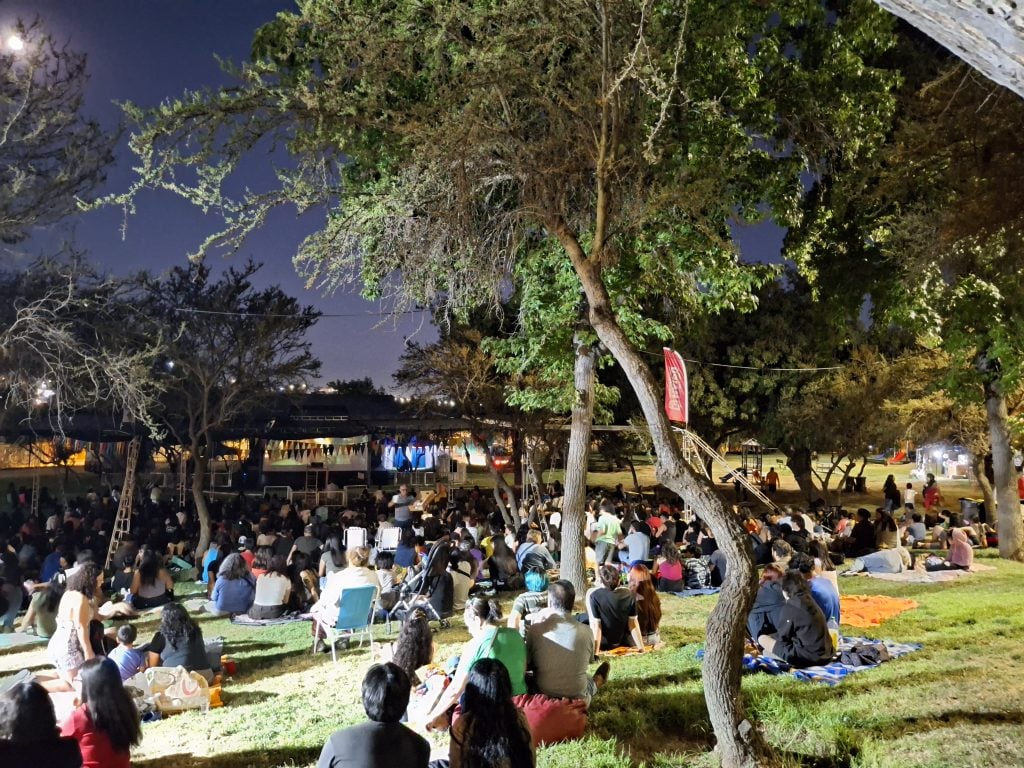 Cine bajo las estrellas en Maipú. 
