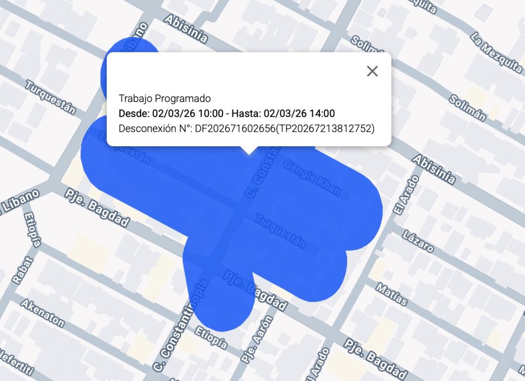 Cortes de luz programados afectarán a vecinos de Maipú esta semana: Conoce acá los lugares 1 Captura de pantalla 2026 03 02 a las 7.20.00 a.m