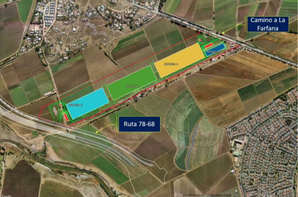 Proyecto de bodegas en Maipú: edificación de US$90 millones busca instalarse en La Farfana 1 proyecto de inversión en Maipú